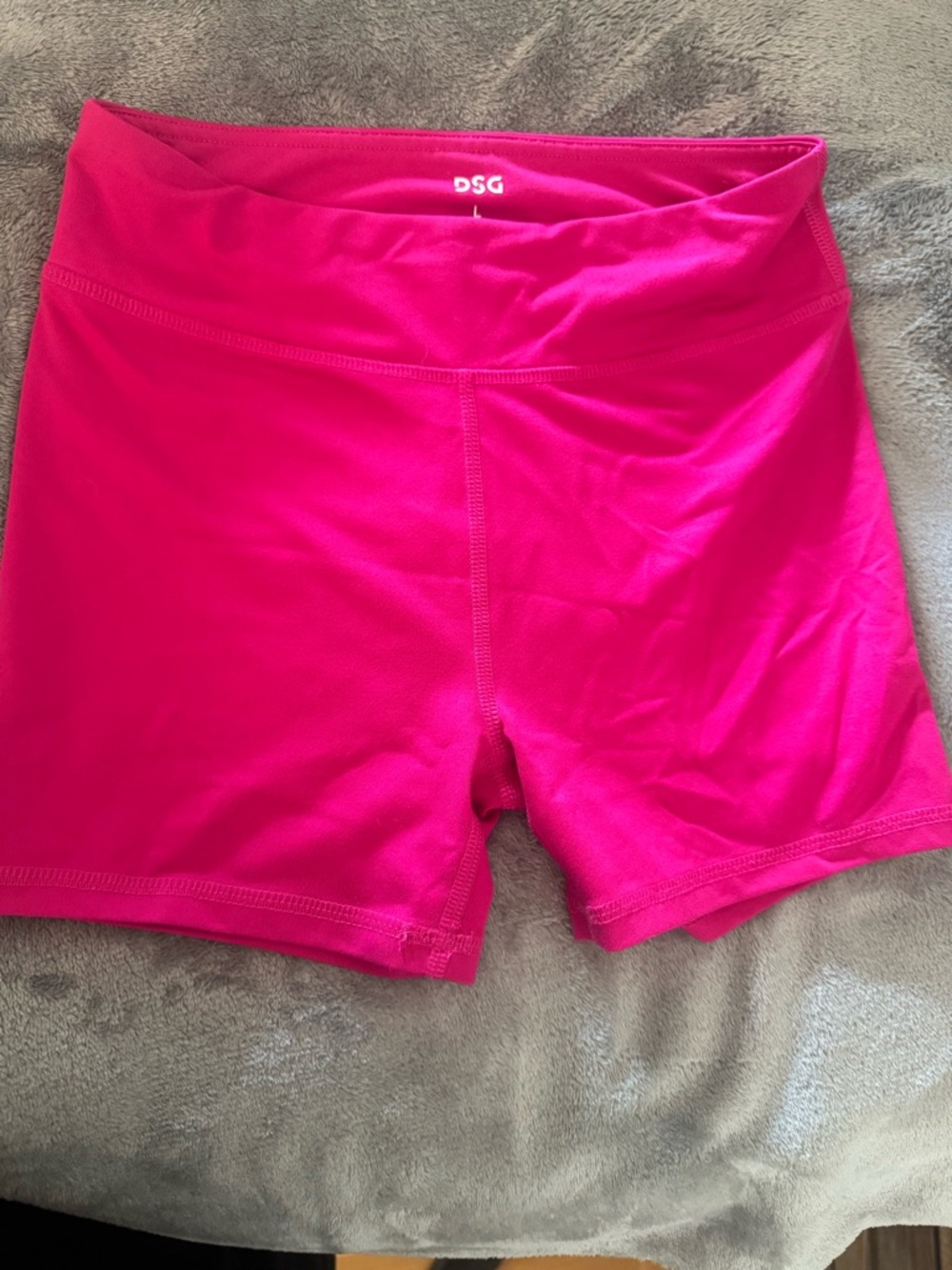 DSG Bright Pink High-Waist Bike Shorts - Picture 2 of 4